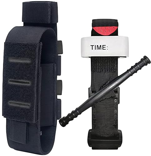UIHECTA Garrot Tactique,avec Porte-Garrot,Combat À L'extérieur Tourniquets d'urgence Tourniquet À Une Main Équipement De Premiers Soins Militaires