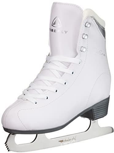 Firefly Damen Marina II Eiskunstlaufschuhe, White/Silver/White, 35