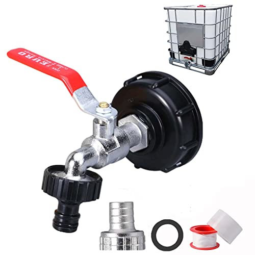 FUFRE IBC Tank Zubehör 1000l Wassertank Container Auslaufhahn Regentonne (3/4)