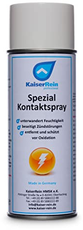 KaiserRein Spezial Kontaktspray I Feuchtigkeitsschutz für elektrische Geräte und Anlagen I unterwandert und löst Oxid-Schichten und schützt vor neuer Oxidation