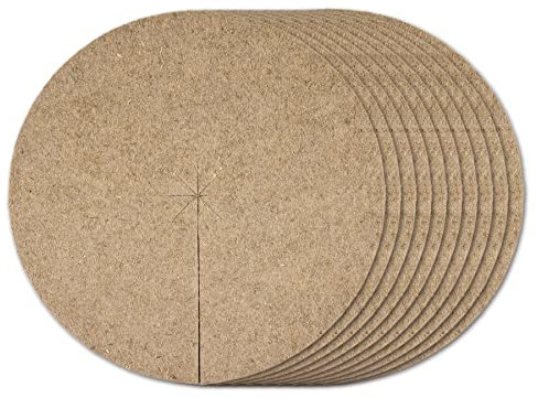 La Cordeline Lot de 10 disques de Chanvre 40cm 600g/m pour Protection Naturelle Contre Le Froid, Mauvaises Herbes