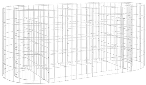vidaXL Gabionen-Hochbeet Verzinktes Eisen 120x50x50 cm