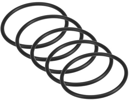 Kozelo 5Pcs Universal Sewing Machine Motor Stretchable Belt - [ 10(251mm) Perimeter x 3/16 (5mm) Thick] Nitrile Rubber Round Belt for Household Sewing Machines Accessories Use, Black