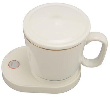 Zunate Intelligenter Kaffeewärmer, Elektrischer Kaffeewärmer für den Schreibtisch mit Automatischem Rühren, Konstante Temperatur von 55 °C und Schnellem Aufheizen, Intelligenter