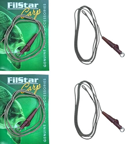 Pro FILSTAR 2 Kit de Pesca Carpa Safety Rig - Hilo Trenzado 80cm e Pesca Giratorio - Pesca Carpa - Carpfishing - Method Feeder - Pesca Accesorios – Aparejos de Pesca Fondo – Pescar - Fishing Set