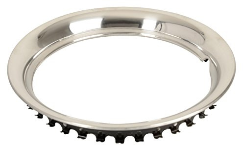 Hansen Styling Parts Anillo decorativo para llantas (4 unidades) de 14 pulgadas de acero inoxidable, universal, apto para llantas de acero