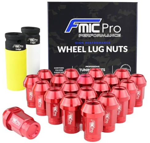 FMIC.EU PERFORMANCE Aluminium-Radmuttern FMIC.Pro M14x1,5 Rot 20 Stück konisch