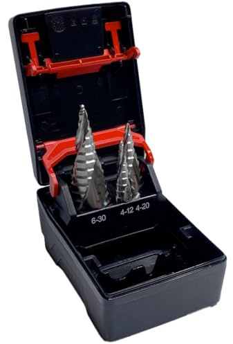 Würth Spiralstufenbohrer Sortiment HSS SMART STEP Stufenbohrer 3 Teile 4-30mm 0694450003 geeignet für Stahl, Guss, Nichteisenmetall, Kunststoffe, Holz