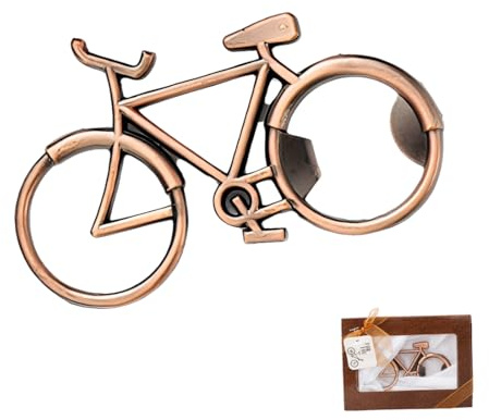 WUSJCOF 1 PCS Abrebotellas de Bicicleta – Regalos para Hipsters Ciclistas – Cumpleaños para Amantes del Ciclismo – Cerveza con Diseño de Bicicleta en Caja de Regalo – Decoración de Bicicleta Elegante