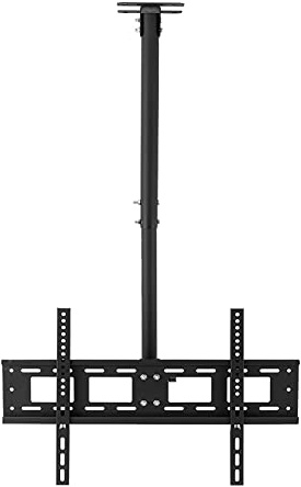 QYMYOZ Supporto TV da soffitto, Supporto TV inclinabile e Girevole, Altezza Regolabile, Adatto a televisori a Schermo Piatto da 40-70 Pollici, Max 400x400mm-0,5