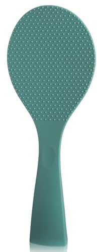 Paletta per riso, paletta per riso, in silicone, resistente al calore, cucchiaio da cucina per zuppe, insalate, purè di patate