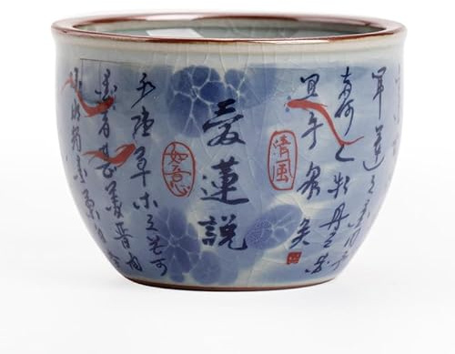 loeusjfnr Taza De Té De Cerámica Taza de té antigua cerámica azul y blanca, un maestro artesano Tazas Para Té