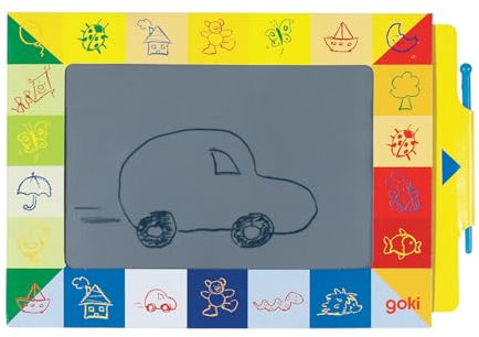 goki 58998 Zaubertafel, 19 x 13 cm, Pappe, bunt (10er Pack)