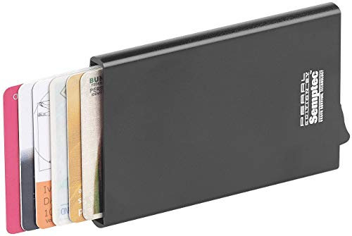 Semptec Urban Survival Technology Kreditkartenetui: RFID-Kartenetui, Aluminium, Auswurf-Mechanismus, für EC-Karten u.v.m. (Etui Karten, RFID Hülle, antimagnetische Kartentasche automatischem)