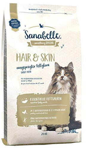 Sanabelle Hair & Skin ausgewogenes Trockenfutter für ausgewachsene Katzen, 2 x 10 kg