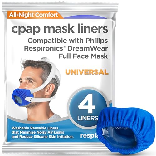 resplabs CPAP Mask Liners | Compatible with the DreamWear Full Face CPAP Mask | 4 Pack