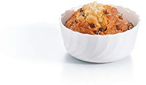 Luminarc Trianon 12 cm Round Tempered Glass Baking Mould Oven Dish Dishwasher Safe White Modern