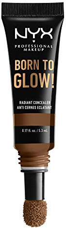 NYX PROFESSIONAL MAKEUP Born To Glow Radiant Concealer, mittlere Abdeckung, Mokka