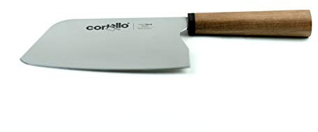 Sanelli Ambrogio - CORTELLO, Coltello Professionale da Chef. Lama in Acciaio Nitro-B, 17,5 Cm. Manico in Legno di Noce ed Ebano