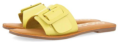 GIOSEPPO Sandalia EN Color Amarillo Tipo Pala con Hebilla para Mujer WELDA