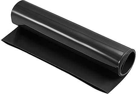 sourcing map Battery Wrap PVC Heat Shrink Tubing 158mm Dia 250mm Flat 1m Black Good Insulation for Battery Pack