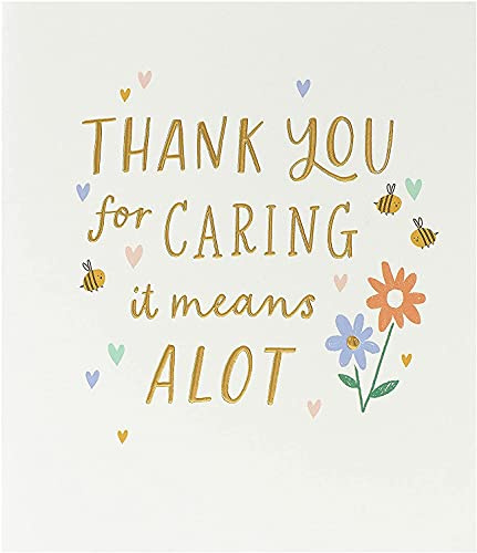 UK Greetings Biglietto di ringraziamento per lui/lei/amico/a – Design floreale