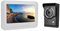 Campanello Videocitofono, Kit Videocitofono Monitor LCD da 7 Pollici, Monitoraggio Supporto, Impermeabile, Visione Notturna a Infrarossi, Citofono Bidirezionale per Villa House Office(Spina UE)