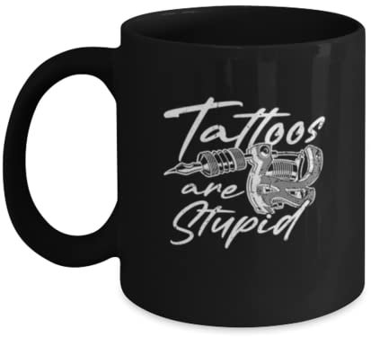 Kaffeetasse Lustige Tattoo Art Stupid