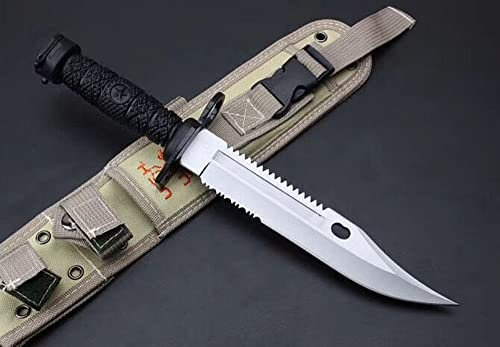 FARDEER Knife K09 Cuchillo de Herramienta para Acampar al Aire Libre Hoja forjada con precisión de, Herramienta de Camping para Pesca, Caza, Actividad Deportiva
