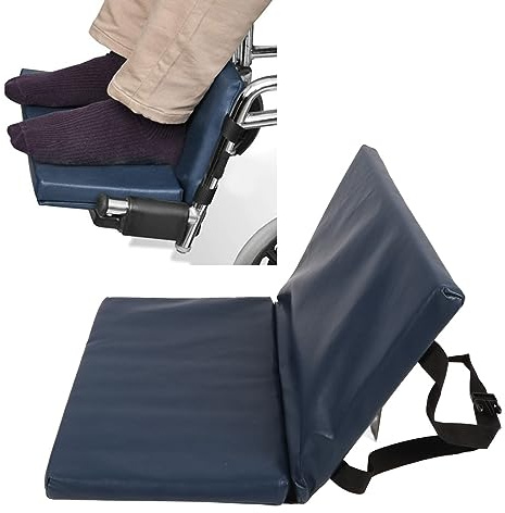 Rollstuhl Pedalpolster, Rollstuhl Fußstütze Stützpolster, Rollstuhl Fußstützenverlängerung Erhöhungspolster Rollstuhl Beinkissenschutz Mit Schnellverschlussgurt Für Ältere, Behinderte Patienten