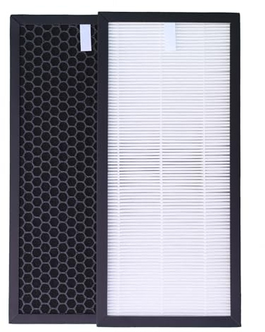 PU4025 HEPA y filtro de carbón activado para Rowenta Tefal PU4010, PU4015, PU4020, PU4020F1, PU4025 Filtro de aire de repuesto para purificador de aire, XD6070F, XD6074F0, XD6060, filtro de XD6060F0