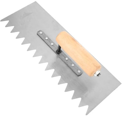 Veemoon Betonkelle Mit Holzgriff Handkelle Für Maurerarbeiten Gartenkelle Aus Kohlenstoffstahl Werkzeug Zum Streichen Von Wänden -handkelle Für Schwere Beanspruchung