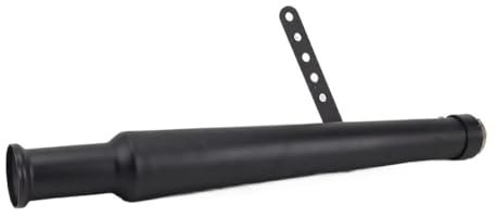DAVBIR Motorrad Auspuffrohr Motorrad-Auspuffrohr Im Megaphon-Stil Universeller Chrom-Motorrad-Schalldämpfer Für Chopper Bobber Auspuff Endrohr (Color : Zwart)