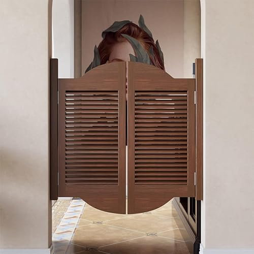 Kanduo halbhohe Türöffnungen Einfache Tür mit halber Taille im Café, Flur, Badezimmer-Trenntür, Vintage-Schwingtür aus massivem Holz, kann in Größe und Farbe individuell gestaltet werden Schiebe-Schwe