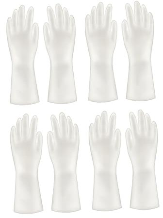 PRETYZOOM 4paar Wasserdichte Haushaltshandschuhe Küchenreinigungshandschuhe Aus Strapazierfähigem Material Schutzhandschuhe Für Reinigungsarbeiten Hausarbeitshandschuhe Rutschfest Und