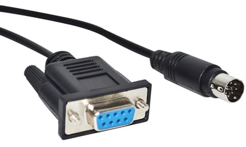 UGGOVXWZH Adaptador USB A Mini DIN 8 Pin MD8 Macho CONVERTIDOR RS232 Cable Serial for Sonido Canvas Serie SC A PC(3 metres,DB9 TO MD8 (NO Chip))