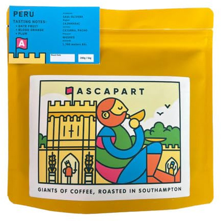 Caffè speciale peruviano, note di degustazione: frutta con dattero, arancia rossa, prugna, 32 ore fermentate, 16 giorni essiccato al sole