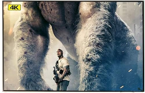 LKYLGYU Projection Screen, Projector Curtain, Ambient Light Rejecting ALR 80 90 100 120 133 Inch Fixed Thin Frame Projector Screen for Home Theater Projection (Color : 150 inch)