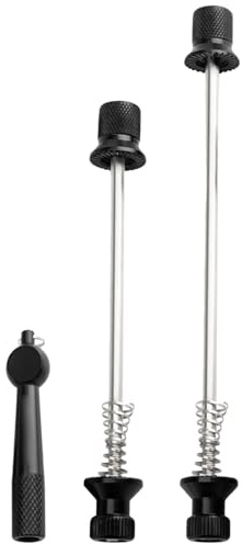 Schnellspanner-Set – Rennrad-Spieß, hintere Lagerschraube, faltbarer Anti-Diebstahl-Schnellspanner-Spieß, Clip-Bolzenhebel, Aluminiumlegierung, Schnellspanner, Vorder- und Hinterrad, abnehmbare