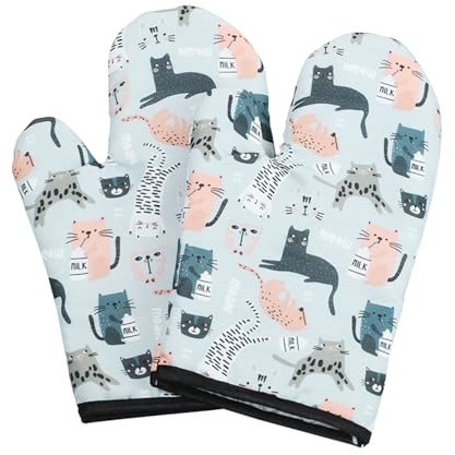 HDGSAFD 2 Stück Ofenhandschuhe, Mikrowellenhandschuhe, Hitzebeständige Handschuhe, Küchenhandschuhe, Backzubehör.