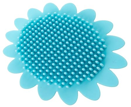 HEMOTON Silikon Badebürste für Junge Mädchen und Neugeborene Reinigungsbürste mit Massagefunktion Haarbürste für Neugeborene Tragbar und Weich