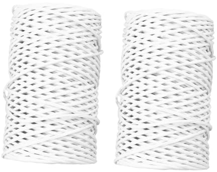Anneome Wire Twine Flexible Crafting Support and Easy to Shape 2 Rolls White Floral 50m Each Iron and Paper Material for Floristry Wire Professionals, for Wedding Bouquet and Wreath