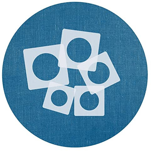 Schablonen Set ● 5 einzelne Kreise ● 1 cm, 2cm, 3cm, 4cm, 5cm groß