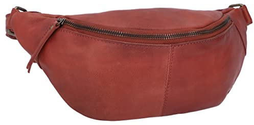 Gusti Bauchtasche Leder Cillian – Hüfttasche Herren & Damen aus Rindsleder – Stylische Bauchtasche Echtleder für Festival & Freizeit