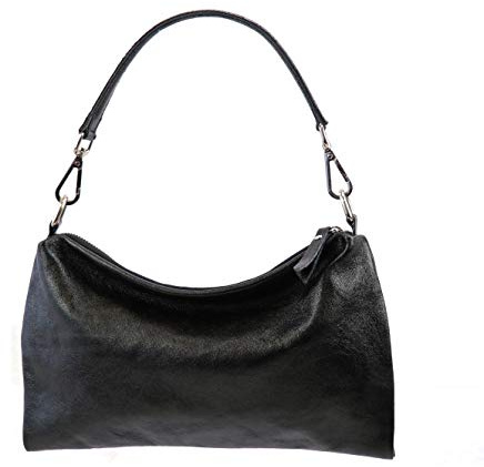 SH Leder Echtleder Umhängetasche mittelgroße schultertasche Abendtasche Clutch Crossbody Bag Messenger Handtasche mit Reißverschluss 33x20cm Lovelin G393