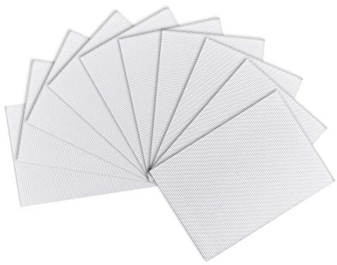 sourcing map 10pcs Corrugated Cardboard Paper Sheets,White,7.87-inch x 11.86-inch,for Craft and DIY Projects