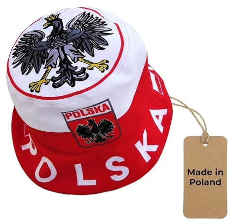 Polen Sonnenhut Fischerhut – Atmungsaktiver Fan-Hut – Aus 100% Polyester, Zusammenfaltbar (Größe 58–60)