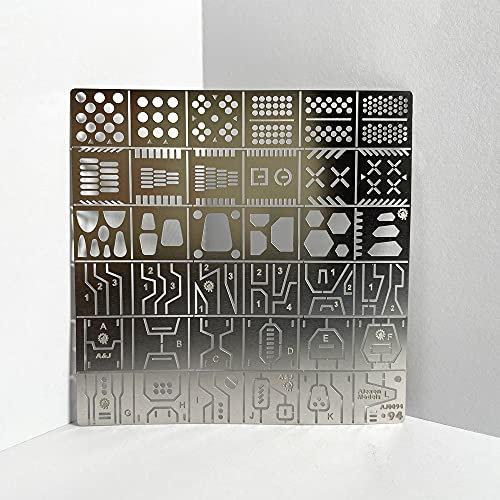 36-teiliges Hobby-Modell-Bastelwerkzeug-Set für Gundam Modellbau, Edelstahl-Bohrlochmacher, Modellierer, Schnitzschnitzerei, Hilfslineal