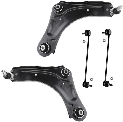 2x Querlenker 2x Koppelstange Vorderachse für Renault Scenic III JZ0/1 + Grand für Megane CC EZ0/1 für Megane III DZ0/1 KZ0/1 BZ0