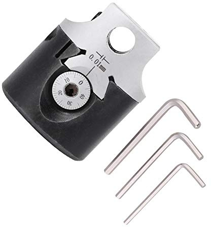 F1 Type Boring Head 2 Inch 50mm 12 Mm/0.47inch Lathe Boring Bar Milling Holder Milling Machine Tools for MT2 MT3 R8 Shank